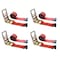 Tie 4 Safe Heavy Duty 3" x 30' Ratchet Tie Down Strap Flat Hook for Farm Trailer Truck Red, 4PK RT20R-1530-M12N-R-4 - alternate 1